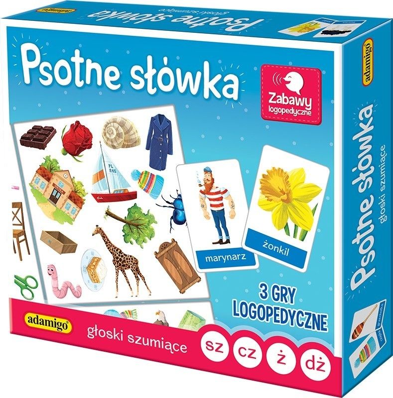 Adamigo Gra Psotne slowka - Gloski szumiace GXP-652114 (5902410007295) galda spēle