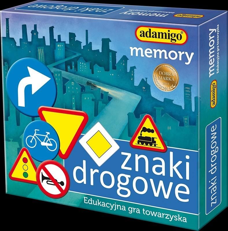 Adamigo Game Memory Road Signs (poļu valodā) galda spēle