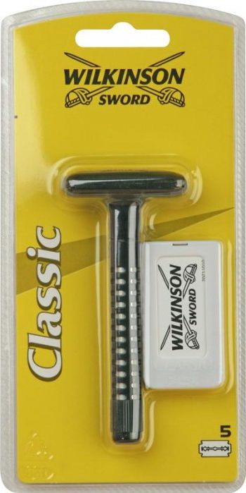Wilkinson Sword Classic, Razor + set of 5 razor blades YL001 vīriešu skuvekļu piederumi