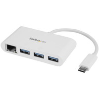 StarTech.com - Hub - 3 x SuperSpeed ??USB 3.0 + 1 x 10/100/1000 kabelis, vads