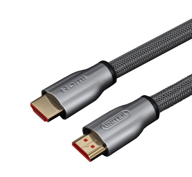 Unitek Cable LUX HDMI v.2.0 M/M 5,0m braid, gold, ,  Y-C140RGY kabelis, vads