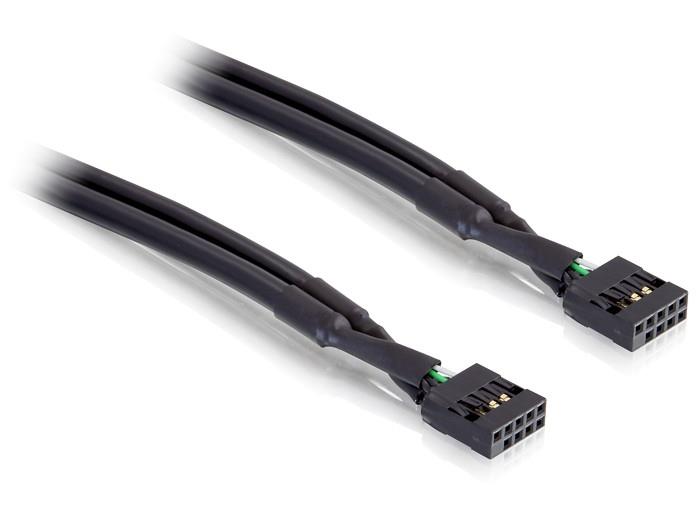 Delock Cable USB pinheader female / female 10 pin (industry) kabelis datoram