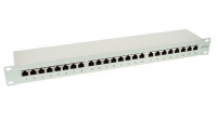  InLine Patch Panel CAT6, 24x RJ-45, 1U, JasnoGrey (76224) Serveru aksesuāri