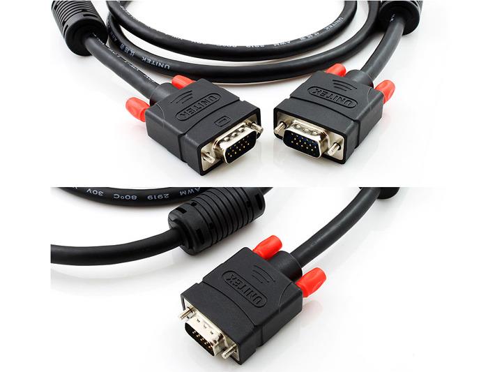 Unitek Cable VGA HD15 M/M 5m, Premium, Y-C505G kabelis, vads