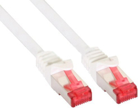 InLine Patchcord S/FTP,  PiMF,  Cat.6,  PVC,   White 0.25m (76422W) tīkla kabelis