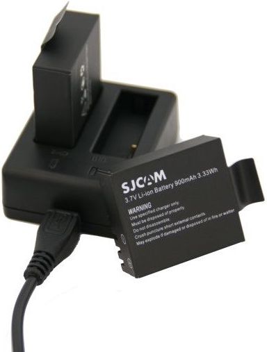 SJCAM Ladowarka Dual do SJ4000/SJ5000/M10 (R-RA-LAD-SJ4-5-M10) 7585 (6970080831990) Sporta kameru aksesuāri