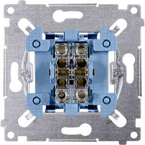 Kontakt-Simon Przycisk podwojny Simon 54 zwierny mechanizm 10AX 250V (SP2M) WMDL-0P1xx2-0xx (5902787847265)
