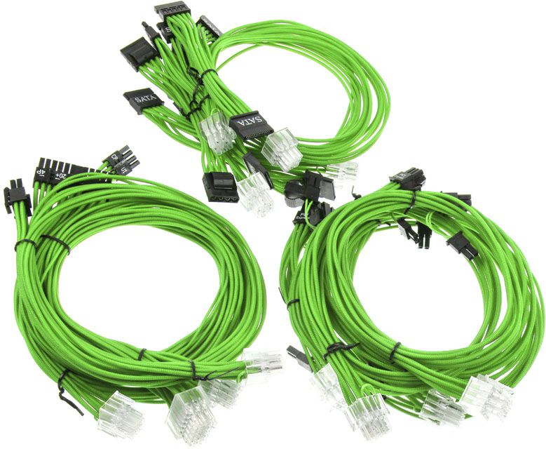 Super Flower Sleeve Cable Kit grun Barošanas bloks, PSU