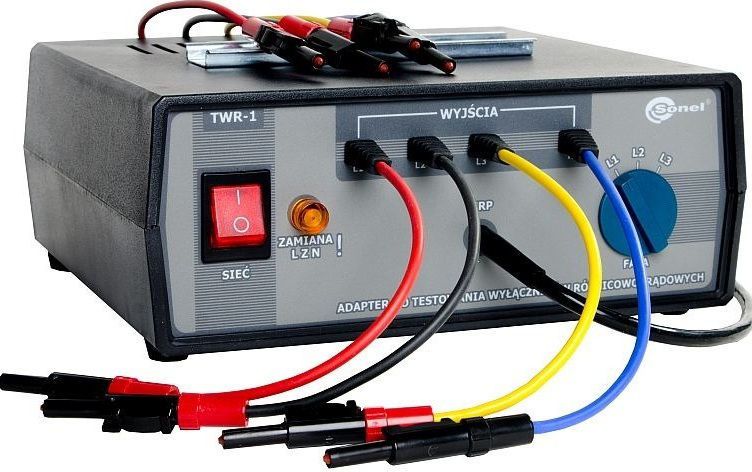 Sonel Adapter do testowania wylacznikow RCD TWR-1J (WAADATWR1J) WAADATWR1J (5907624000117) komutators