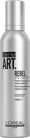 L'Oreal Professionnel Tecni Art Rebel Push-Up texturing foam powder adding volume Force 4 250ml