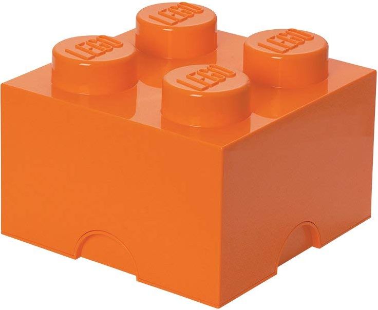 Lego Storage Brick 4  orange LEGO konstruktors
