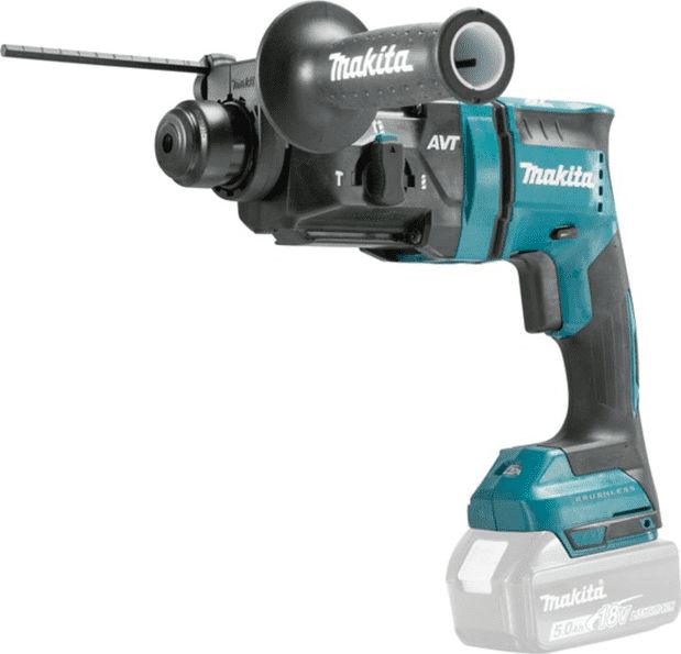 Makita Cordless Hammer DHR182ZU, 18 Volt, hammer drill (blue / black, Bluetooth, without battery and charger)