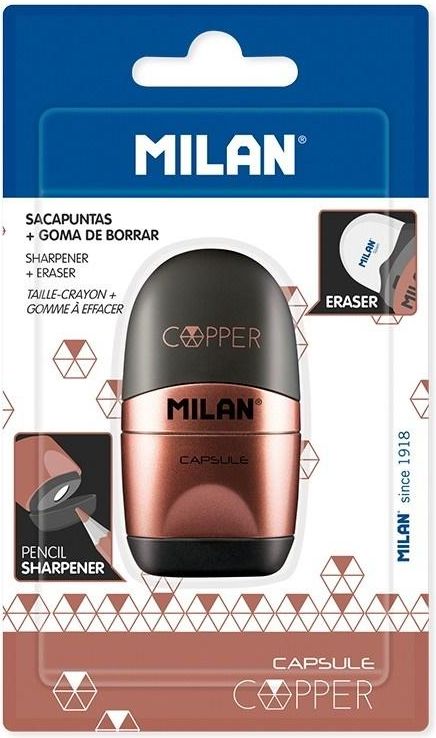 Milan Temperowko-gumka Capsule Cooper blister MILAN 287489 (8411574075486)