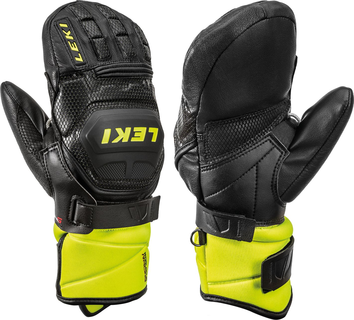 Leki Rekawice narciarskie Worldcup Race Flex S Junior Mitt lemon r. 5.0 649801801050 (4028173810208) cimdi