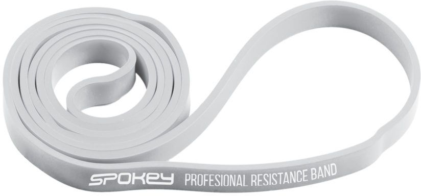 Spokey POWER II Rubber resistance band, 0-13 kg (super light), Light grey 5902693209546 Sporta aksesuāri