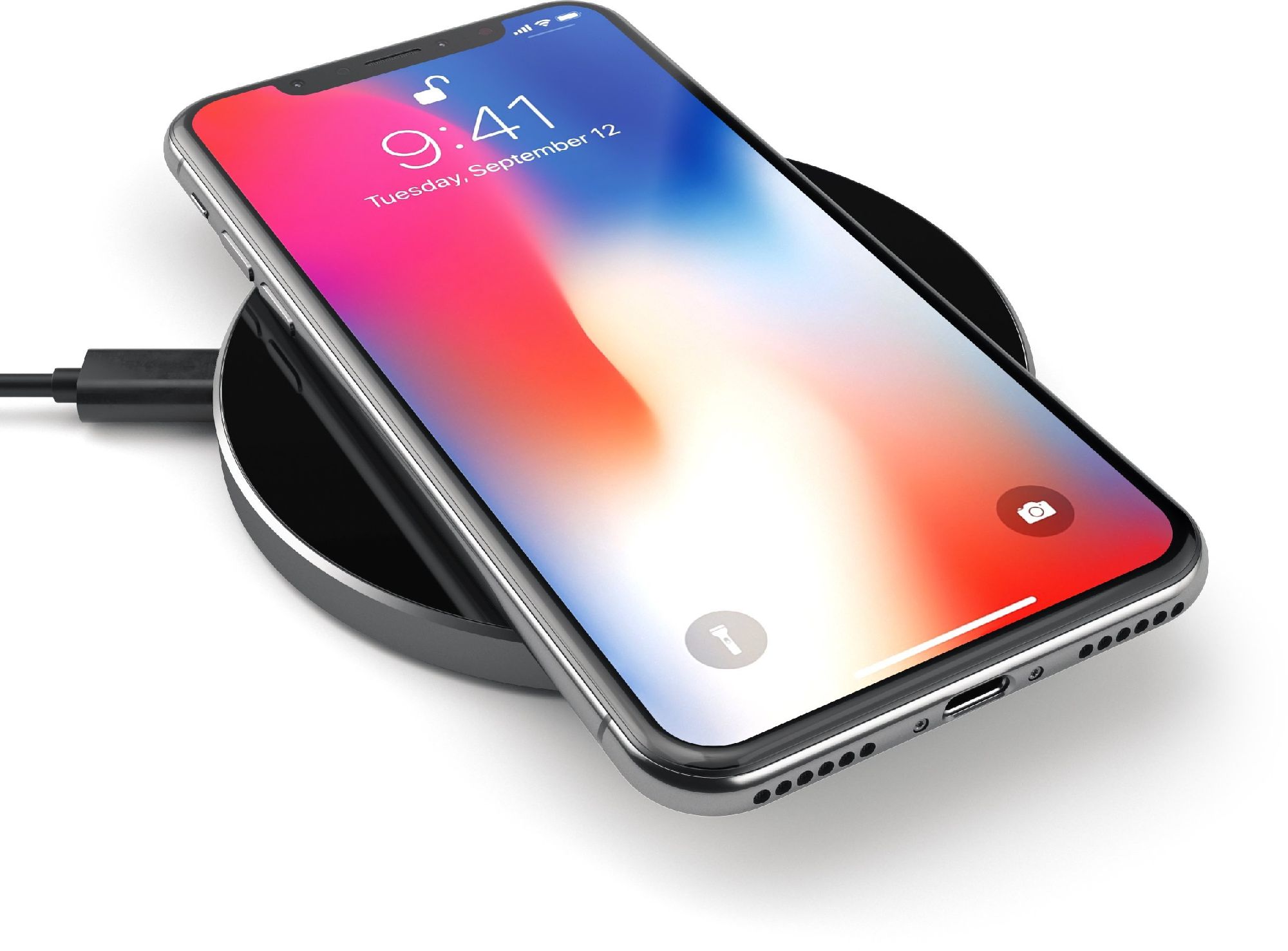 Satechi Wireless Charging Pad Space Gray iekārtas lādētājs