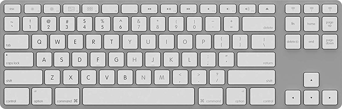 keyboard aluminum Mac Tenkeyless bluetooth Silver klaviatūra