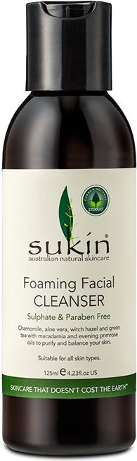 Sukin Foaming Facial Cleanser Oczyszczajacy zel do mycia twarzy 125ml SUK00317 (9327693000317) kosmētikas noņēmējs