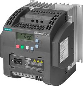 Siemens Falownik Uwe=400V, Uwy=3x400V/8,8A 4,0kW Sinamics V20 (6SL3210-5BE24-0UV0) auto akumulatoru lādētājs