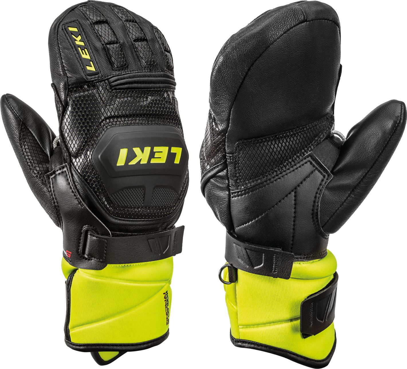 Leki Worldcup Race Flex S Junior Mitt lemon ski gloves. 8.0 cimdi