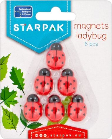 Starpak I MAGNES BIEDRONKA 25MM STK OP6SZT B/C 24/144 BIEDRA MAG (5903246479768) biroja tehnikas aksesuāri