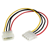 StarTech.com 30cm LP4 Molex Strom Verlangerung - Stecker / Buchse (LP4POWEXT12) adapteris