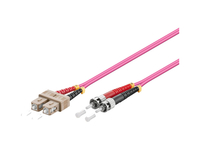 LWL Patchkabel SC -> ST 0.50m Multimode Duplex OM4 apgaismes ķermenis