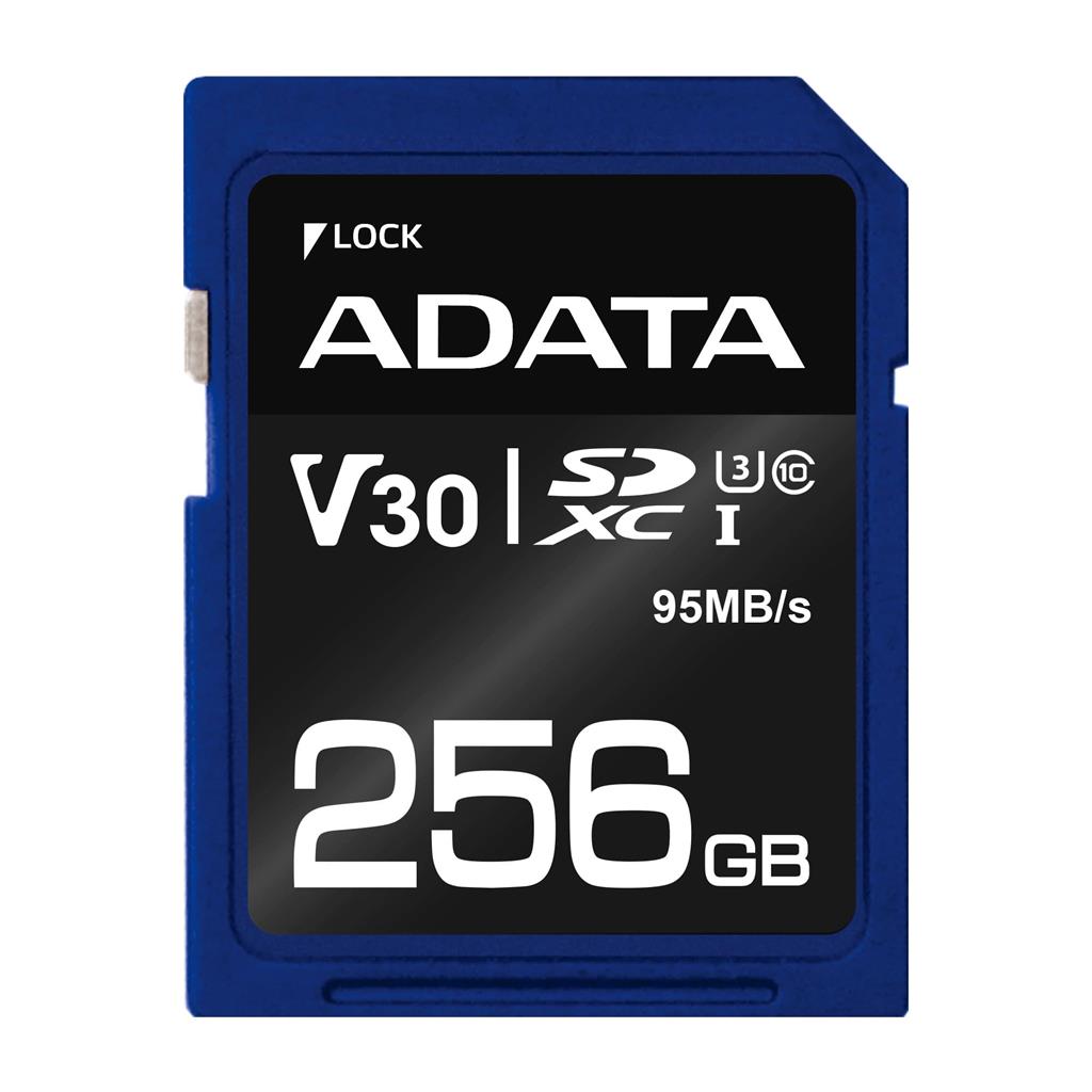 ADATA Premier Pro SDXC UHS-I U3 Class 10 256GB (R95/W60) retail atmiņas karte