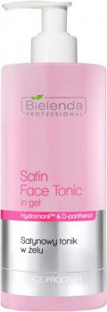 Bielenda Professional Satin Face Tonik In Gel satynowy tonik w zelu do twarzy 500ml 0000013099 (5904879004839) kosmētikas noņēmējs