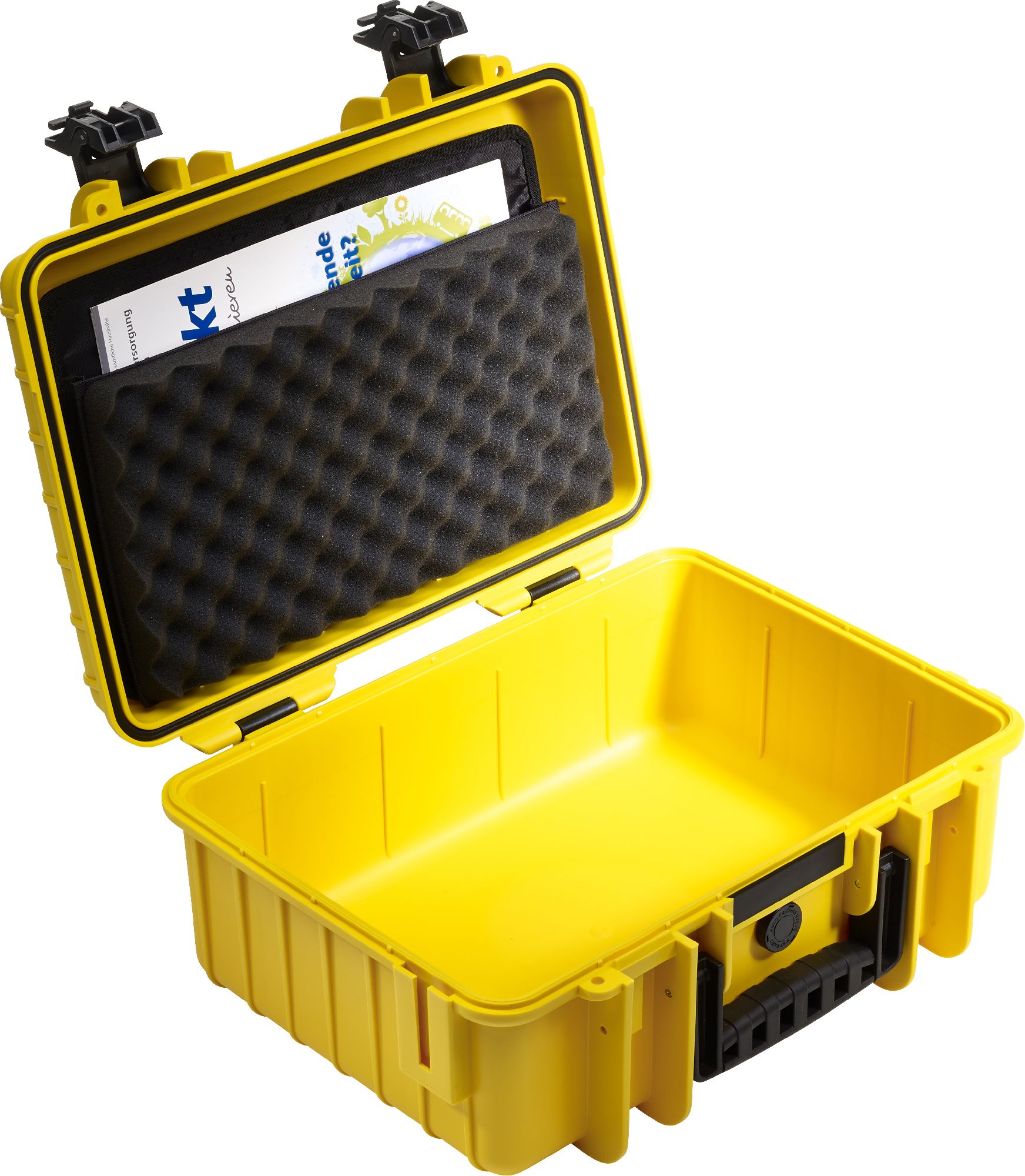 B&W Outdoor Case Type 5000 yellow with pre-cut foam insert soma foto, video aksesuāriem