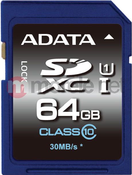  ADATA SDXC 64GB Class 10 (ASDX64GUICL10-R) atmiņas karte