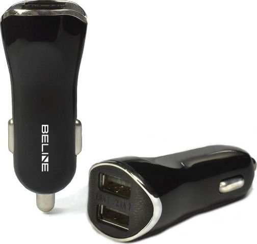 Car charger 2xUSB 2.1A black iekārtas lādētājs