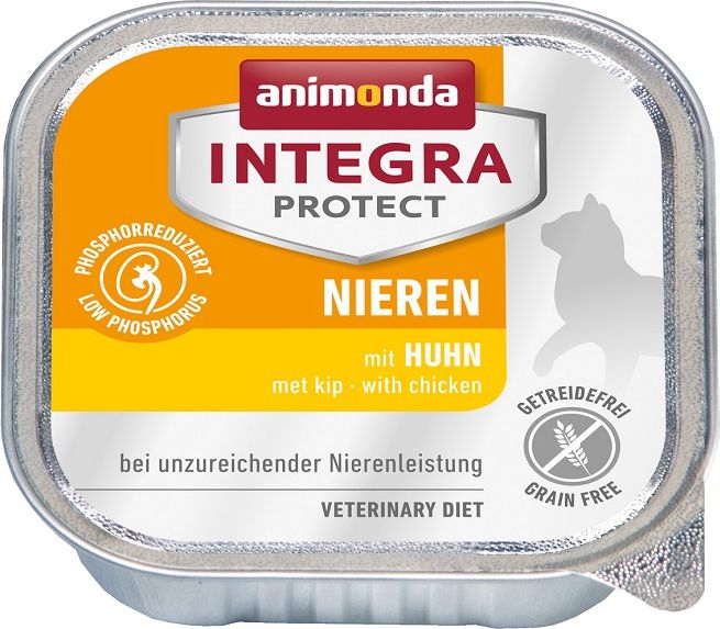 Animonda Integra Protect Nieren tacka dla kota z kurczakiem 100g 19586 (4017721868006) kaķu barība
