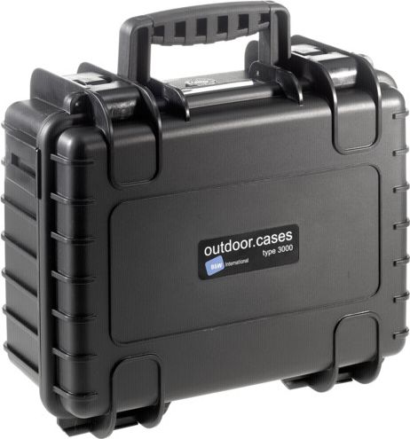 B&W Outdoor Case Type 3000 black with pre-cut foam insert soma foto, video aksesuāriem