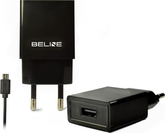 Travel charger USB + microUSB 1A black iekārtas lādētājs