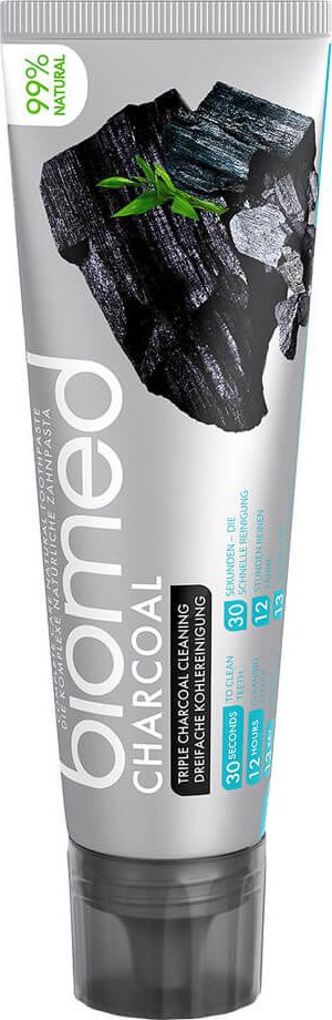 Biomed Pasta do zebow Charcoal Complete Care Natural Toothpaste 100g 7640168930424 (7640168930424) mutes higiēnai