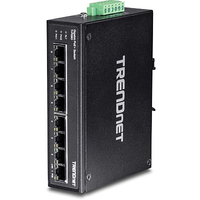 Switch 8-port Industrial Gbit PoE+ metall IP 30 200W komutators