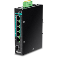 Switch 6-port Indust. Gbit PoE+ DIN Rail metall Layer 2 120W komutators