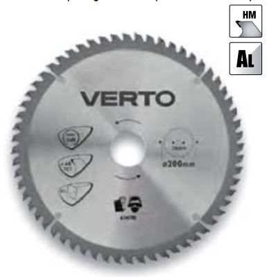 Verto Circular Saw Blade 250 x 30mm 100z ALU (61H108) Elektriskais zāģis