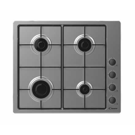 Candy Hob CHW6LBX  Gas, Number of burners/cooking zones 4, Inox, plīts virsma