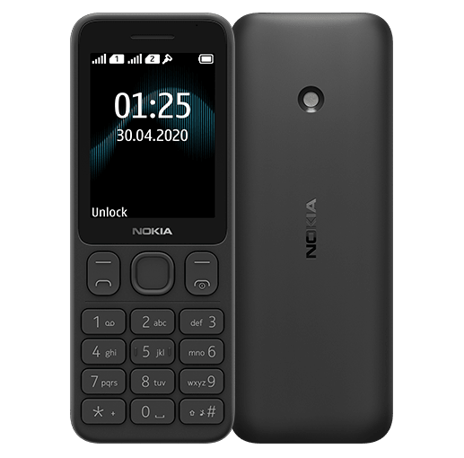 Nokia 125 Black Mobilais Telefons