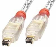 Lindy Firewire 4-pin - Firewire 4-pin, 10m, Bialy 5352516 (4002888308854) kabelis datoram