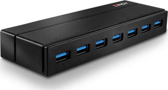 Lindy USB 3.1/3.0 Hub 7 Port mit Ladefunktion USB centrmezgli