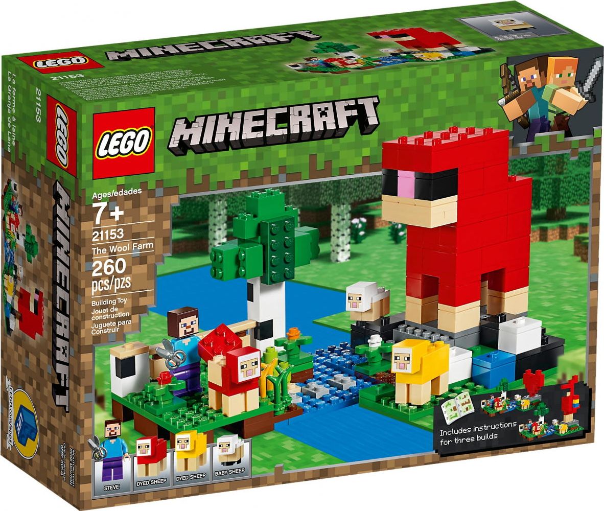 LEGO konstruktors LEGO-21153 LEGO Minecraft 21153 The sheep farm LEGO