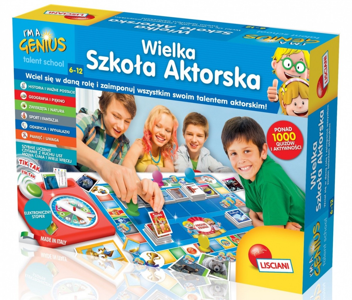 Lisciani Gra planszowa I'm genius Wielka Szkola Aktorstwa 304-PL5898 (8008324058983) galda spēle