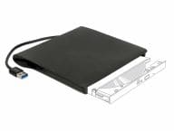 DeLOCK External enclosure for 5.25? Ultra Slim SATA drives 9.5mm to USB Type-A male, drive enclosure (black) cietā diska korpuss