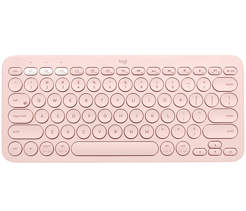 Logitech K380 Multi-Device Bluetooth Keyboard Rose klaviatūra