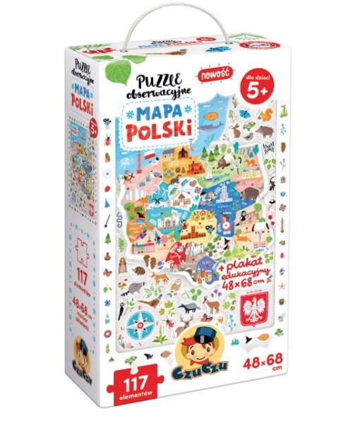 Observation puzzles Map of Poland puzle, puzzle