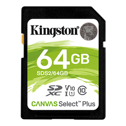 KINGSTON 64GB SDXC Canvas Select Plus atmiņas karte