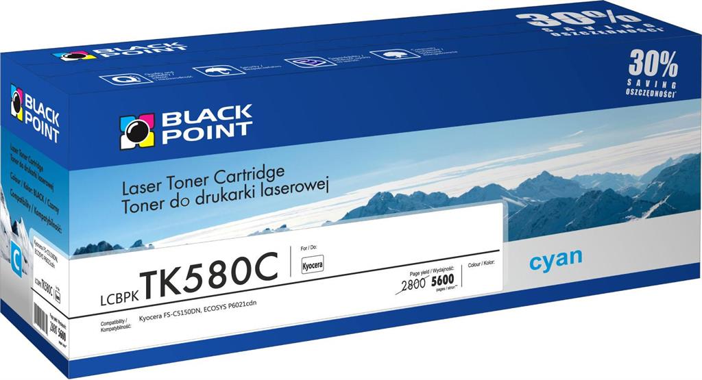 Toner Black Point LCBPKTK580C | cyan | 5600 pp | Kyocera TK-580C